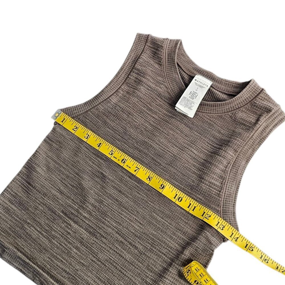 Athleta Womens Renew Seamless Muscle Tank, Crew Neck , Brown Multi, Small - Picture 5 of 6